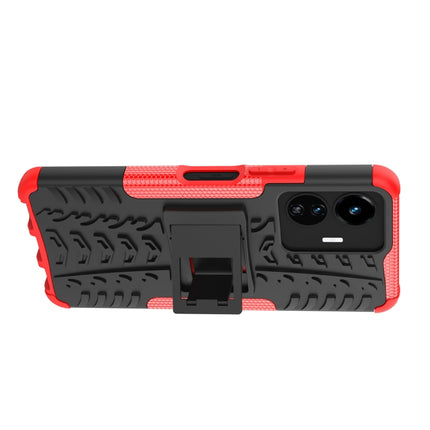 Tire Texture TPU + PC Phone Case with Holder, For vivo Y77, For Samsung Galaxy A04 / M13 5G, For Motorola Edge 2022