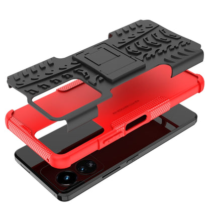 Tire Texture TPU + PC Phone Case with Holder, For vivo Y77, For Samsung Galaxy A04 / M13 5G, For Motorola Edge 2022