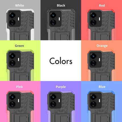 Tire Texture TPU + PC Phone Case with Holder, For vivo Y77, For Samsung Galaxy A04 / M13 5G, For Motorola Edge 2022