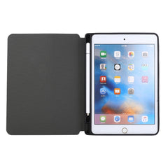 For iPad mini 5 / 4 / 3 / 2 / 1 Electric Pressed Texture Horizontal Flip Leather Case with Holder & Pen Slot