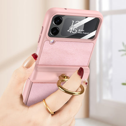 GKK Magnetic Fold Hinge Full Coverage Phone Case with Ring Holder, For Samsung Galaxy Z Flip4