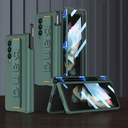 GKK Magnetic Fold Hinge Shockproof Phone Case with Wrist Strap, For Samsung Galaxy Z Fold3 5G