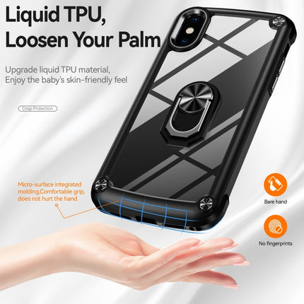 TPU + PC Lens Protection Phone Case with Ring Holder, For iPhone XS Max, For iPhone XR, For iPhone 12 / 12 Pro, For iPhone 12 Pro Max
