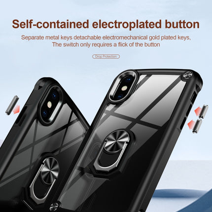 TPU + PC Lens Protection Phone Case with Ring Holder, For iPhone XS Max, For iPhone XR, For iPhone 12 / 12 Pro, For iPhone 12 Pro Max