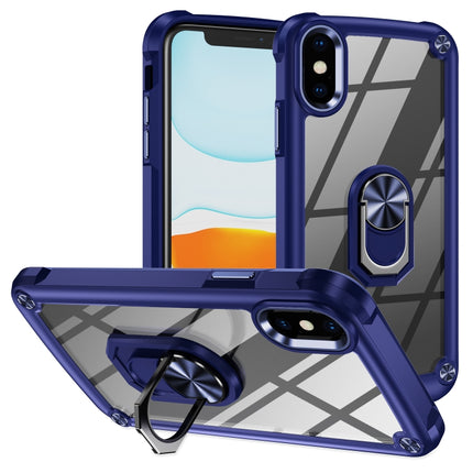 TPU + PC Lens Protection Phone Case with Ring Holder, For iPhone XS Max, For iPhone XR, For iPhone 12 / 12 Pro, For iPhone 12 Pro Max