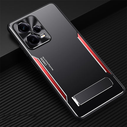 Blade Series TPU + Titanium Alloy Phone Case with Holder, For Xiaomi Redmi Note 12 Pro+ China