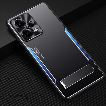 Blade Series TPU + Titanium Alloy Phone Case with Holder, For Xiaomi Redmi Note 12 Pro+ China
