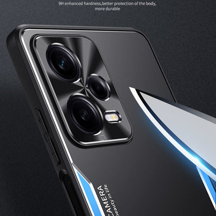 Blade Series TPU + Titanium Alloy Phone Case with Holder, For Xiaomi Redmi Note 12 Pro+ China