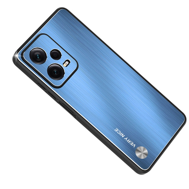 Metal Brushed Texture Shockproof Phone Case, For Xiaomi Redmi Note 12 Pro+ China, For Xiaomi Redmi Note 12 Pro 5G China, For Xiaomi Redmi Note 12 China