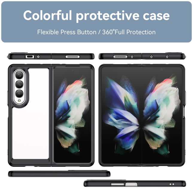 Colorful Series Acrylic + TPU Phone Case, For Samsung Galaxy Z Fold3 5G
