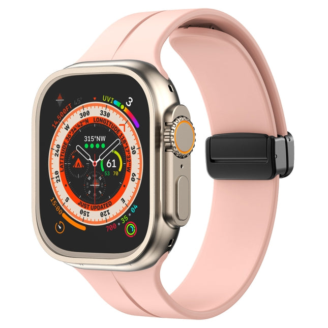 Solid Color Silicone Watch Band, For Apple Watch Ultra 49mm / Series 8&7 45mm / SE 2&6&SE&5&4 44mm