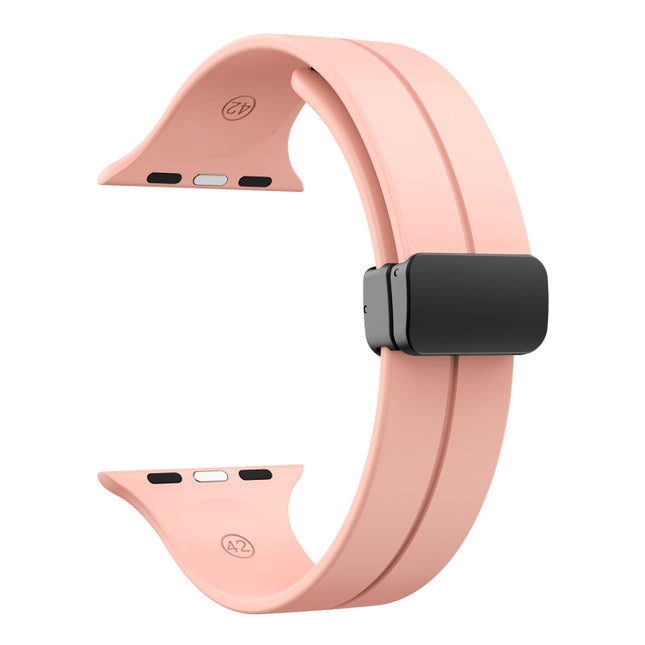 Solid Color Silicone Watch Band, For Apple Watch Ultra 49mm / Series 8&7 45mm / SE 2&6&SE&5&4 44mm