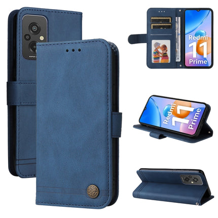 Skin Feel Life Tree Metal Button Leather Phone Case, For Xiaomi Redmi A1+, For Xiaomi Redmi 11 Prime 4G, For Xiaomi Redmi Note 12 China, For Xiaomi Redmi Note 12 Pro 5G China