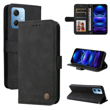 Skin Feel Life Tree Metal Button Leather Phone Case, For Xiaomi Redmi A1+, For Xiaomi Redmi 11 Prime 4G, For Xiaomi Redmi Note 12 China, For Xiaomi Redmi Note 12 Pro 5G China