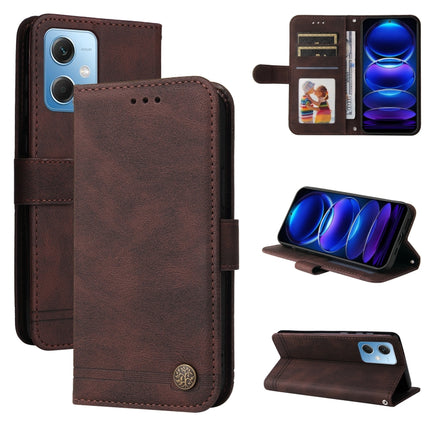 Skin Feel Life Tree Metal Button Leather Phone Case, For Xiaomi Redmi A1+, For Xiaomi Redmi 11 Prime 4G, For Xiaomi Redmi Note 12 China, For Xiaomi Redmi Note 12 Pro 5G China