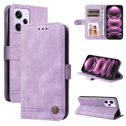 Skin Feel Life Tree Metal Button Leather Phone Case, For Xiaomi Redmi Note 12 Pro+ China