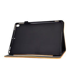 Embossing Sewing Thread Horizontal Painted Flat Leather Case with Sleep Function & Pen Cover & Anti Skid Strip & Card Slot & Holder, For iPad 10.2, For iPad Pro 10.5 inch, For iPad Air (2019), For iPad 2 / 3 / 4, For iPad Air 2