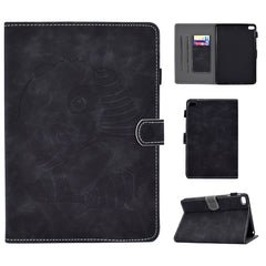 Embossing Sewing Thread Horizontal Painted Flat Leather Case with Sleep Function & Pen Cover & Anti Skid Strip & Card Slot & Holder, For iPad 10.2, For iPad Pro 10.5 inch, For iPad Air (2019), For iPad 2 / 3 / 4, For iPad Air 2