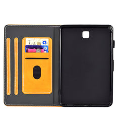 Embossing Sewing Thread Horizontal Painted Flat Leather Case with Sleep Function & Pen Cover & Anti Skid Strip & Card Slot & Holder, For Galaxy Tab A 8.0 (2015) T350, For Galaxy Tab A 10.5 T590, For Galaxy Tab S5e T720