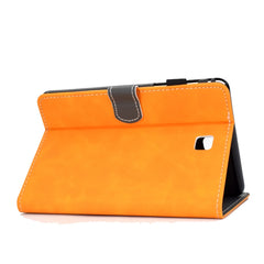 Embossing Sewing Thread Horizontal Painted Flat Leather Case with Sleep Function & Pen Cover & Anti Skid Strip & Card Slot & Holder, For Galaxy Tab A 8.0 (2015) T350, For Galaxy Tab A 10.5 T590, For Galaxy Tab S5e T720