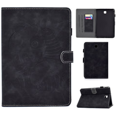 Embossing Sewing Thread Horizontal Painted Flat Leather Case with Sleep Function & Pen Cover & Anti Skid Strip & Card Slot & Holder, For Galaxy Tab A 8.0 (2015) T350, For Galaxy Tab A 10.5 T590, For Galaxy Tab S5e T720