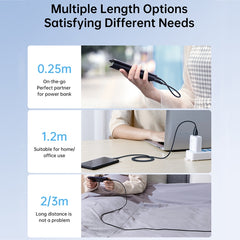 JOYROOM 20W Type-C to 8 Pin Surpass Series Fast Charging Data Cable, 0.25m, 1.2m