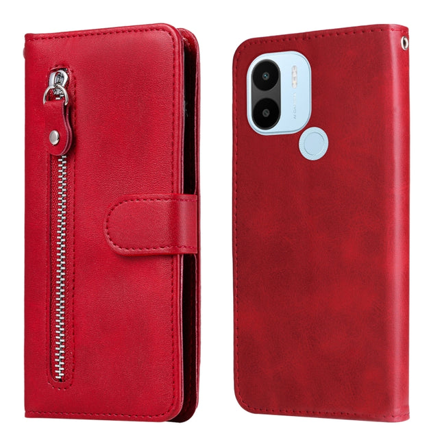 Calf Texture Zipper Leather Phone Case, For Xiaomi Redmi A1+, For Xiaomi Redmi 11 Prime 4G, For Xiaomi Redmi Note 12 China, For Xiaomi Redmi Note 12 Pro 5G China