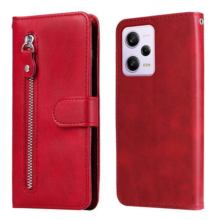 Calf Texture Zipper Leather Phone Case, For Xiaomi Redmi Note 12 Pro+ China
