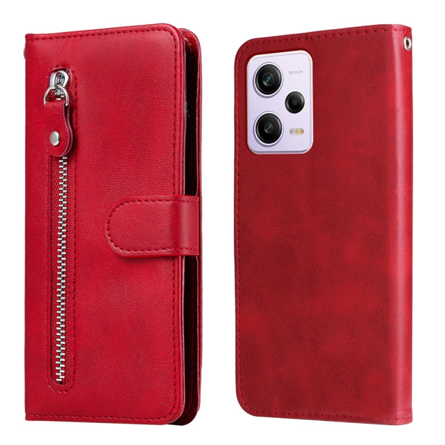 Calf Texture Zipper Leather Phone Case, For Xiaomi Redmi Note 12 Pro+ China