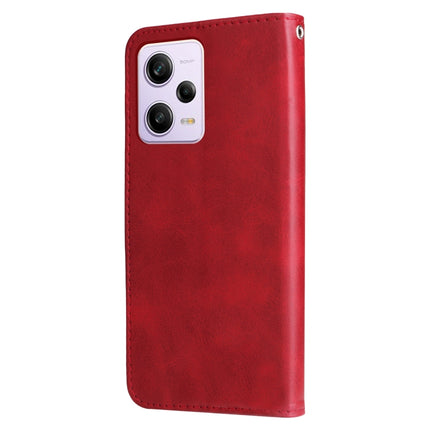 Calf Texture Zipper Leather Phone Case, For Xiaomi Redmi Note 12 Pro+ China