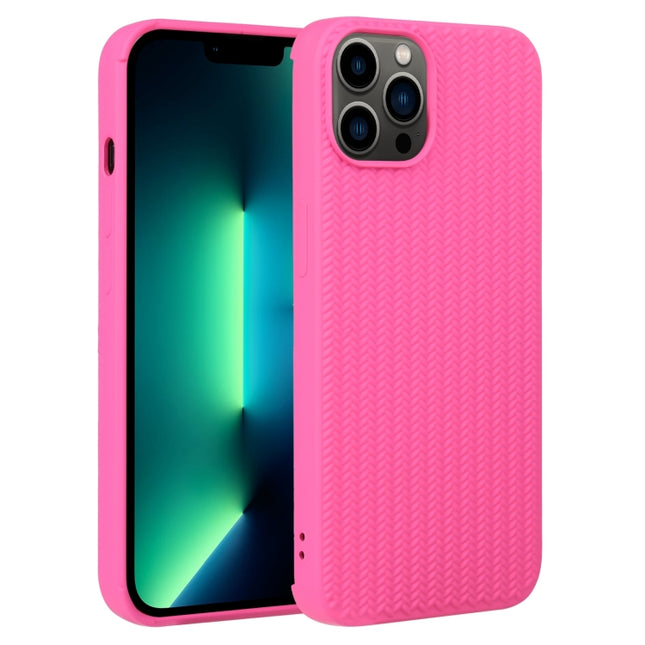 Weave Texture Silicone Phone Case, For iPhone 13 Pro Max, For iPhone 12