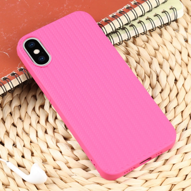 Weave Texture Silicone Phone Case, For iPhone X / XS, For iPhone XR