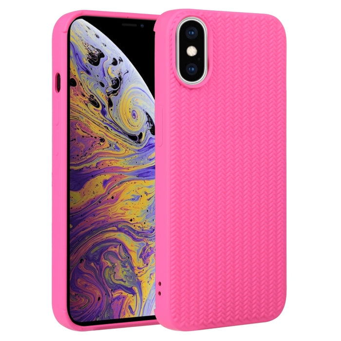 Weave Texture Silicone Phone Case, For iPhone XS Max, For iPhone SE 2022 / SE 2020 / 7 / 8