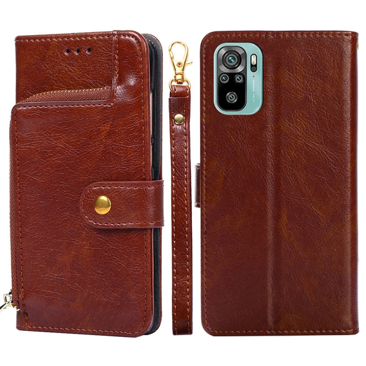 Zipper Bag Leather Phone Case, For Xiaomi Redmi Note 11 SE India / Poco M5S 4G