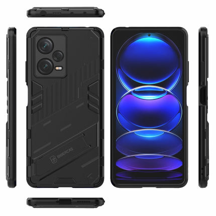 Punk Armor 2 in 1 PC + TPU Phone Case with Invisible Holder, For Xiaomi Redmi Note 12 Pro+ China