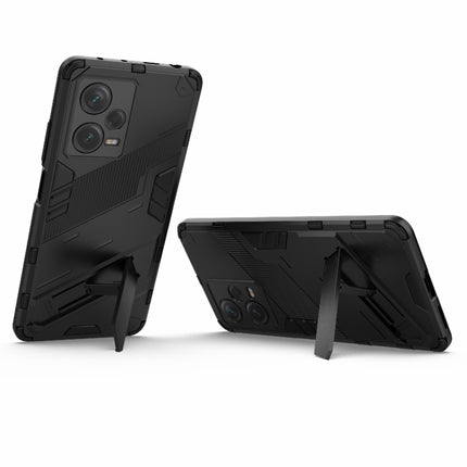 Punk Armor 2 in 1 PC + TPU Phone Case with Invisible Holder, For Xiaomi Redmi Note 12 Pro+ China