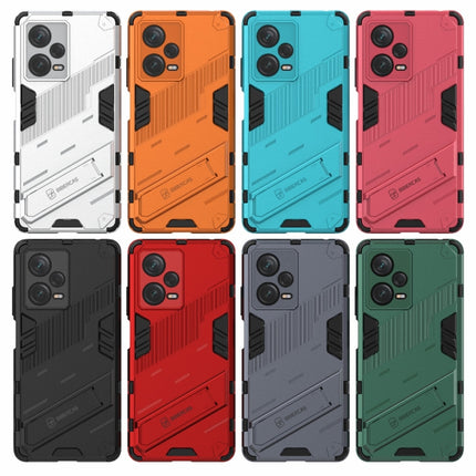 Punk Armor 2 in 1 PC + TPU Phone Case with Invisible Holder, For Xiaomi Redmi Note 12 Pro+ China