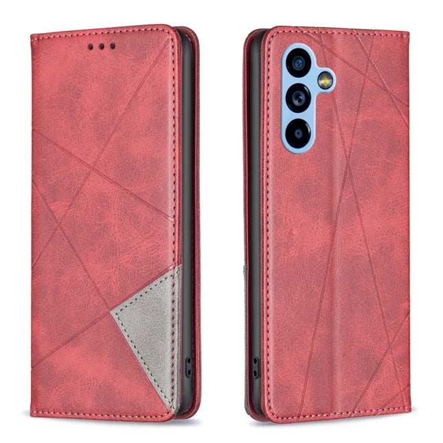 Prismatic Invisible Magnetic Leather Phone Case, For Samsung Galaxy A54 5G