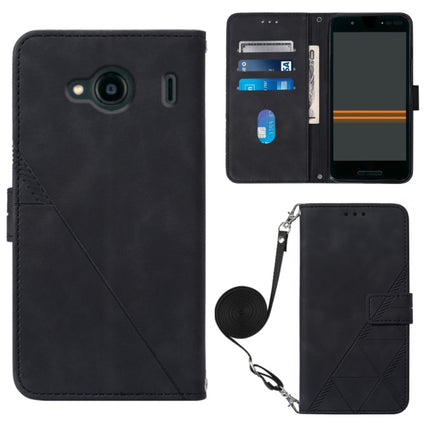 Crossbody 3D Embossed Flip Leather Phone Case, For Infinix Smart 6 Plus X6823, For Kyocera Android One S9, For Kyocera Qua Phone QX KYV42, For Motorola Moto E22 4G / E22i 4G