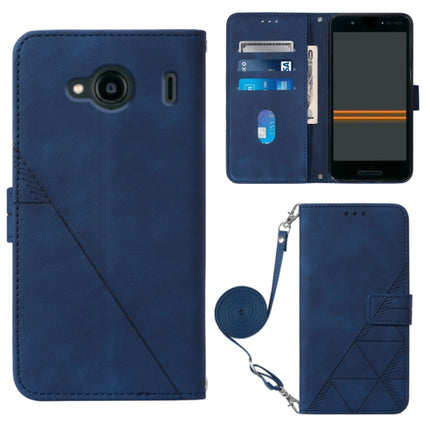 Crossbody 3D Embossed Flip Leather Phone Case, For Infinix Smart 6 Plus X6823, For Kyocera Android One S9, For Kyocera Qua Phone QX KYV42, For Motorola Moto E22 4G / E22i 4G