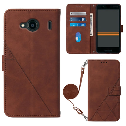 Crossbody 3D Embossed Flip Leather Phone Case, For Infinix Smart 6 Plus X6823, For Kyocera Android One S9, For Kyocera Qua Phone QX KYV42, For Motorola Moto E22 4G / E22i 4G