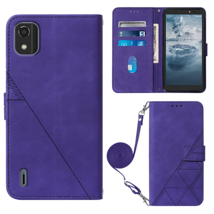 Crossbody 3D Embossed Flip Leather Phone Case, For Motorola Moto Edge 30 Pro / Edge+ 2022, For Nokia C2 2ND Edition, For Nokia C21, For Nokia C21 Plus
