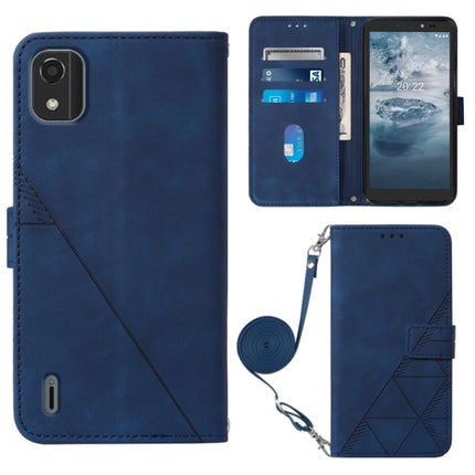 Crossbody 3D Embossed Flip Leather Phone Case, For Motorola Moto Edge 30 Pro / Edge+ 2022, For Nokia C2 2ND Edition, For Nokia C21, For Nokia C21 Plus