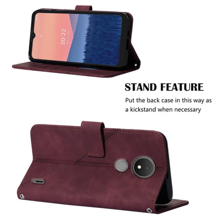 Crossbody 3D Embossed Flip Leather Phone Case, For Nokia C21, For Nokia C21 Plus, For Nokia C100, For Nokia C200