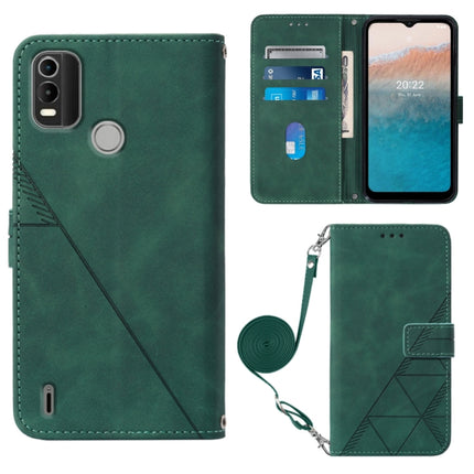 Crossbody 3D Embossed Flip Leather Phone Case, For Nokia C21, For Nokia C21 Plus, For Nokia C100, For Nokia C200