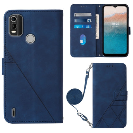 Crossbody 3D Embossed Flip Leather Phone Case, For Nokia C21, For Nokia C21 Plus, For Nokia C100, For Nokia C200