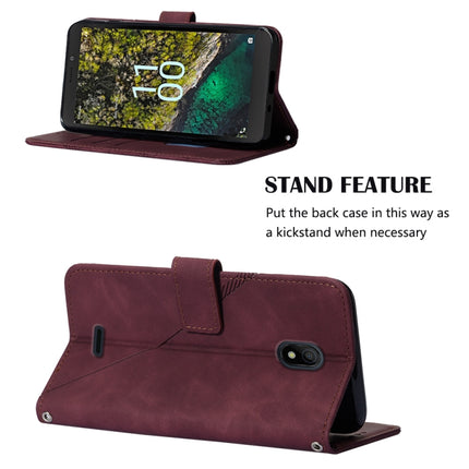 Crossbody 3D Embossed Flip Leather Phone Case, For Nokia C100, For Nokia C200, For Nokia G11 Plus, For Nokia G60 5G