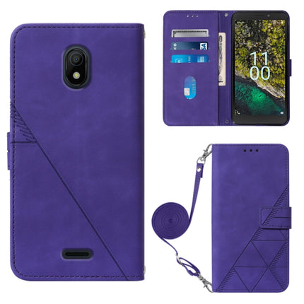 Crossbody 3D Embossed Flip Leather Phone Case, For Nokia C100, For Nokia C200, For Nokia G11 Plus, For Nokia G60 5G