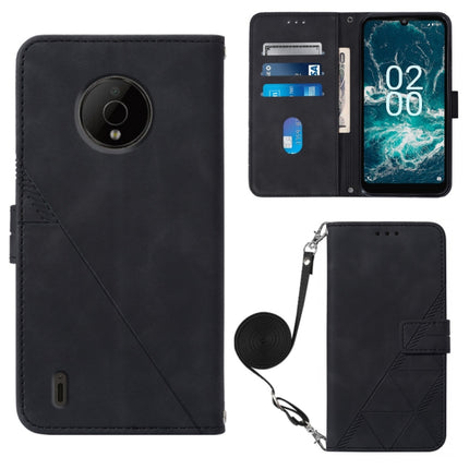 Crossbody 3D Embossed Flip Leather Phone Case, For Nokia C100, For Nokia C200, For Nokia G11 Plus, For Nokia G60 5G
