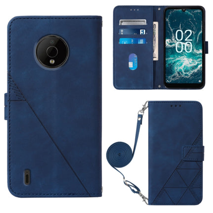 Crossbody 3D Embossed Flip Leather Phone Case, For Nokia C100, For Nokia C200, For Nokia G11 Plus, For Nokia G60 5G